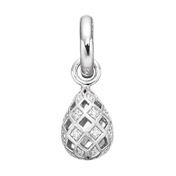 STORY by Kranz & Ziegler Sterling Silver with Clear CZ Harlequin Drop Charm-339725 RETIRED ONLY 3 LEFT!