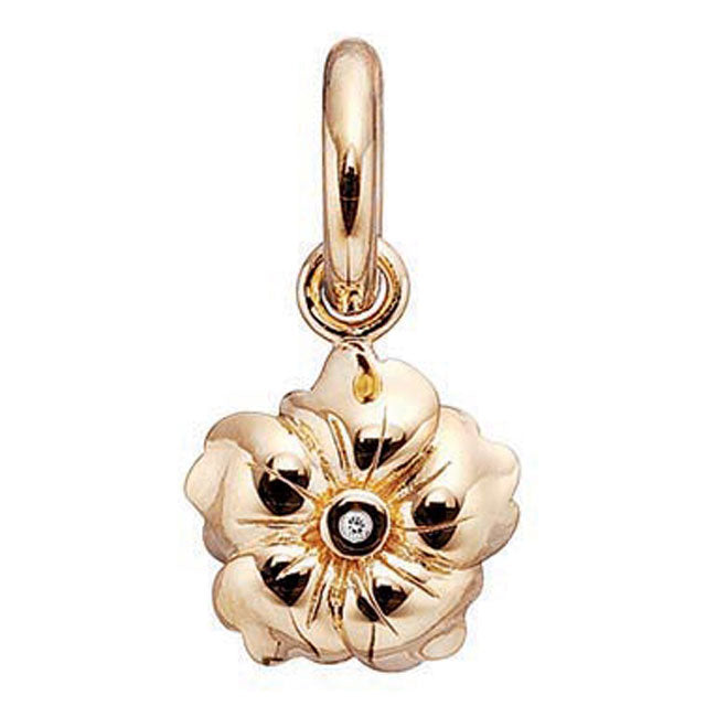 STORY by Kranz & Ziegler Gold Plated Flower with Clear CZ Charm RETIRED ONLY 5 LEFT!-339403