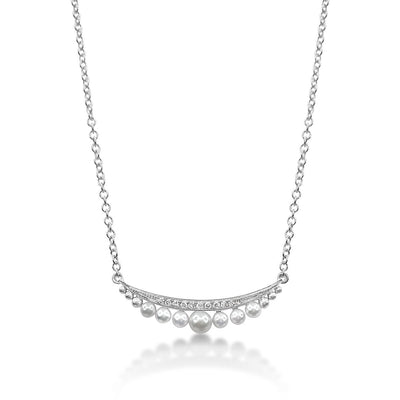 Parade Two-Tone Diamond & Pearl Necklace