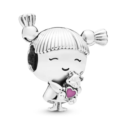 Pandora Girl With Pigtails Charm