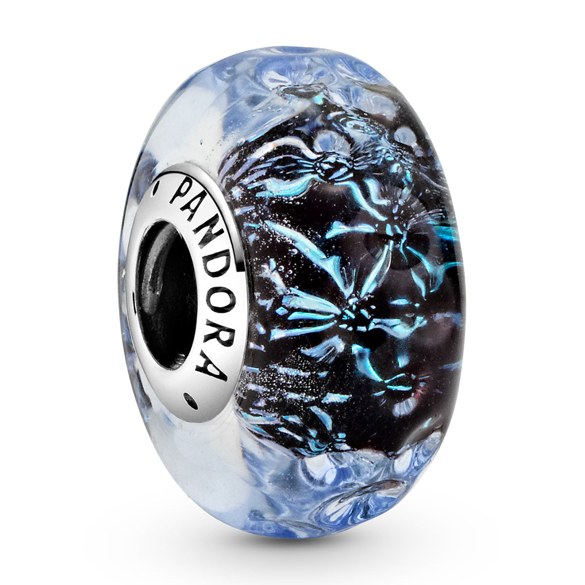 Pandora Wavy Dark Blue Murano Glass Ocean Charm – Pancharmbracelets