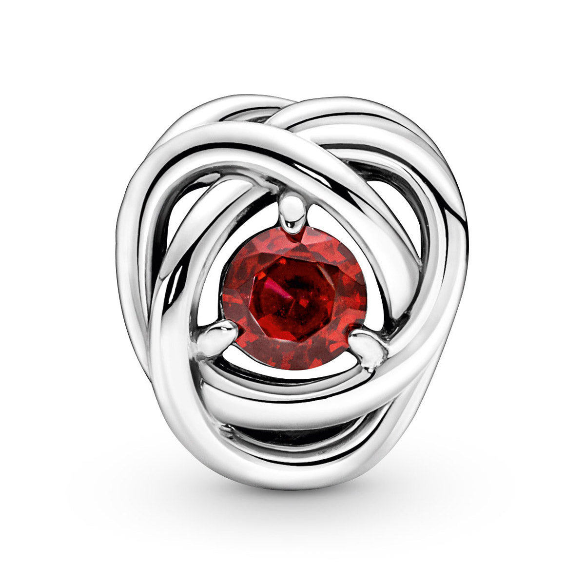 Pandora July - True Red Eternity Circle Charm