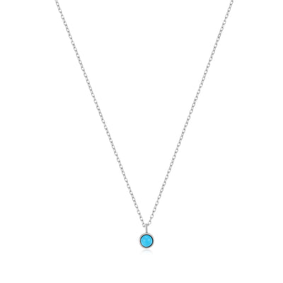 MARIA | Turquoise Solitaire Necklace