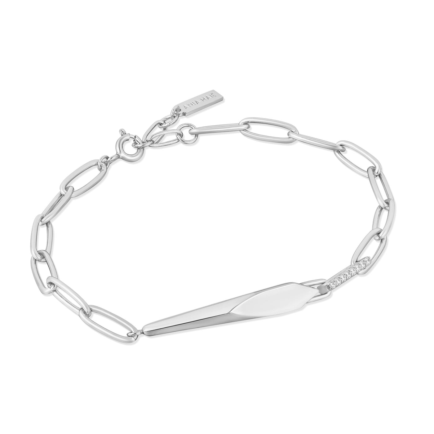 Polished Punk - Silver Geometric Chunky Chain Bracelet