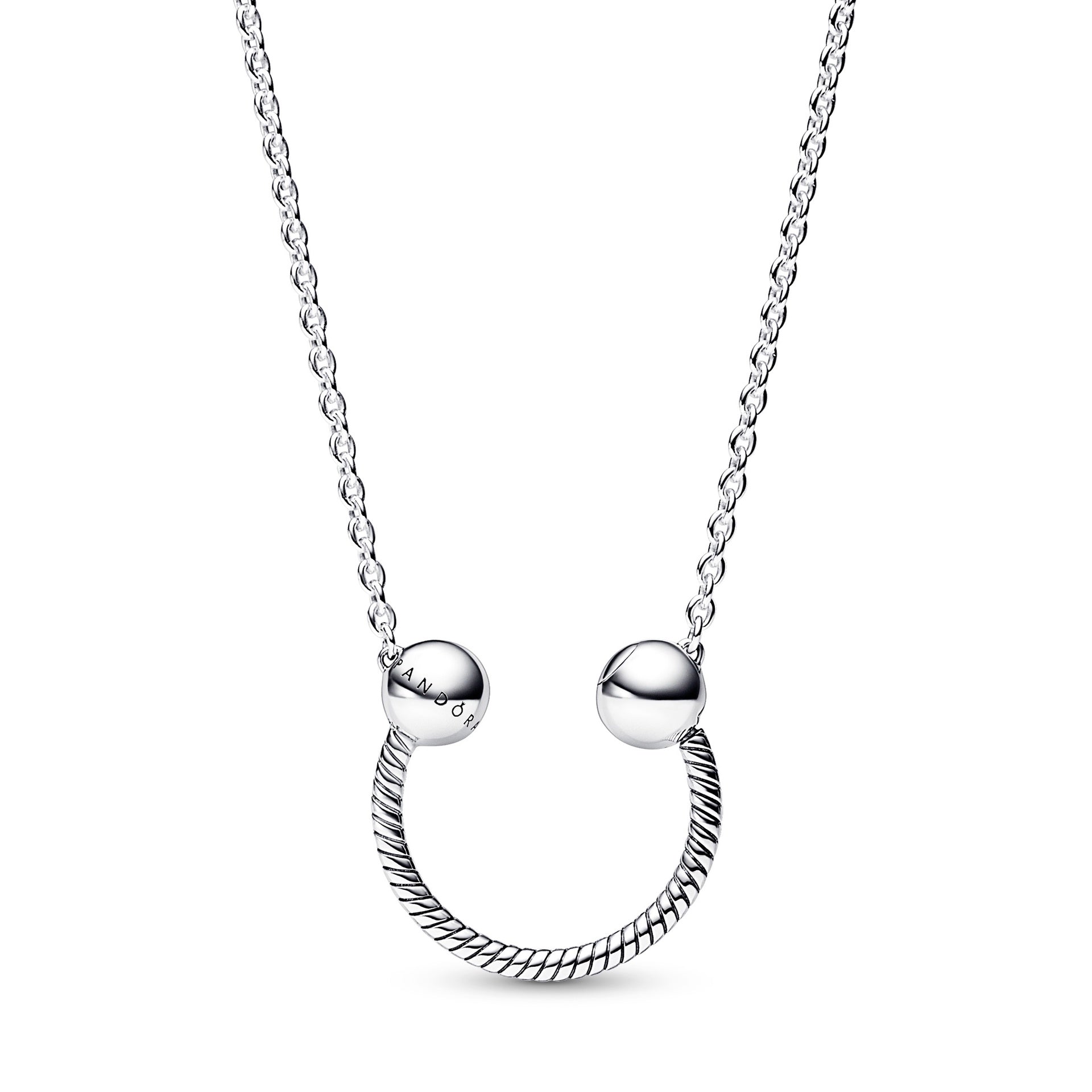 Pandora Moments U-Shape Charm Pendant Necklace