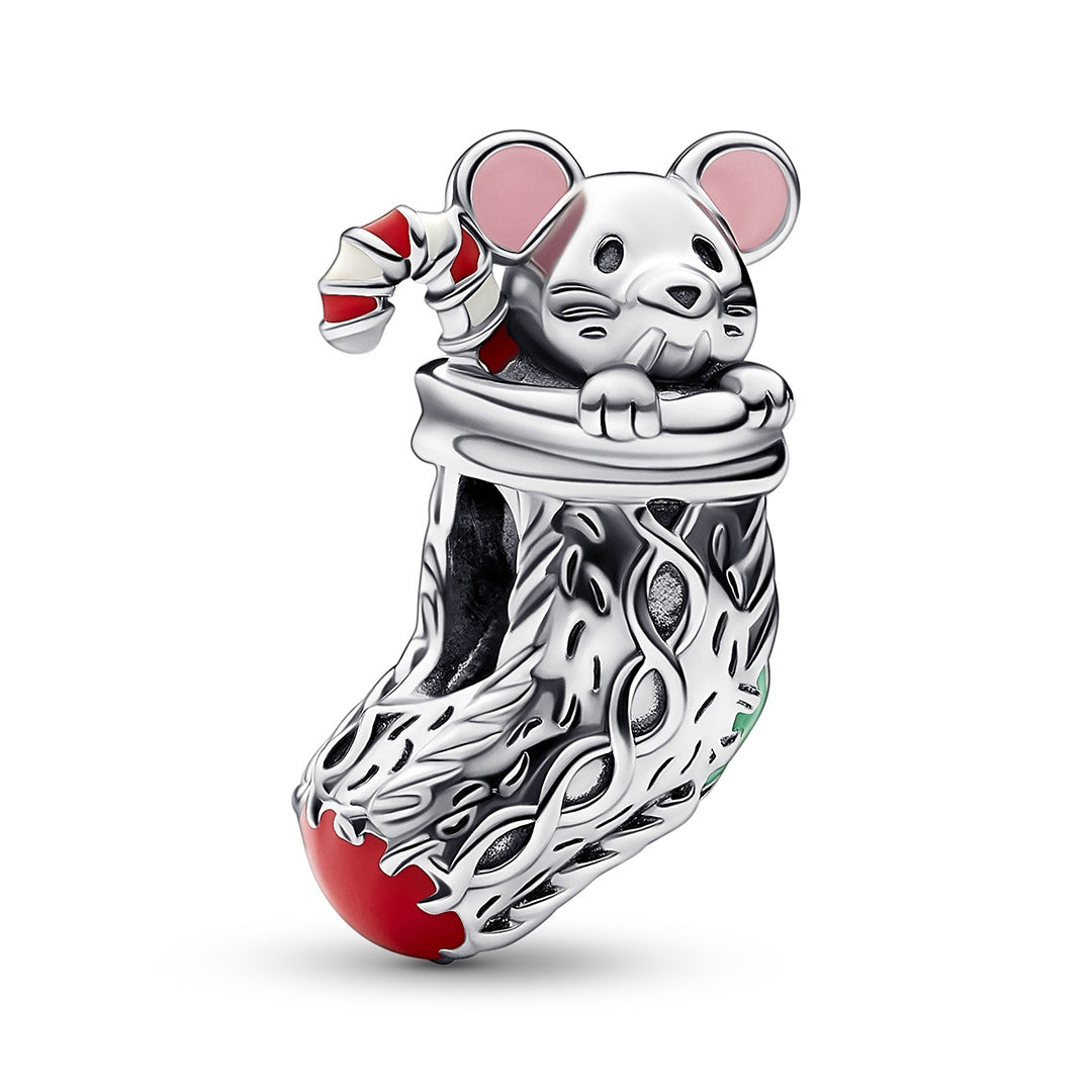 Stitch Pandora Candy Cane Charm BOCAI Original S925 Sterling