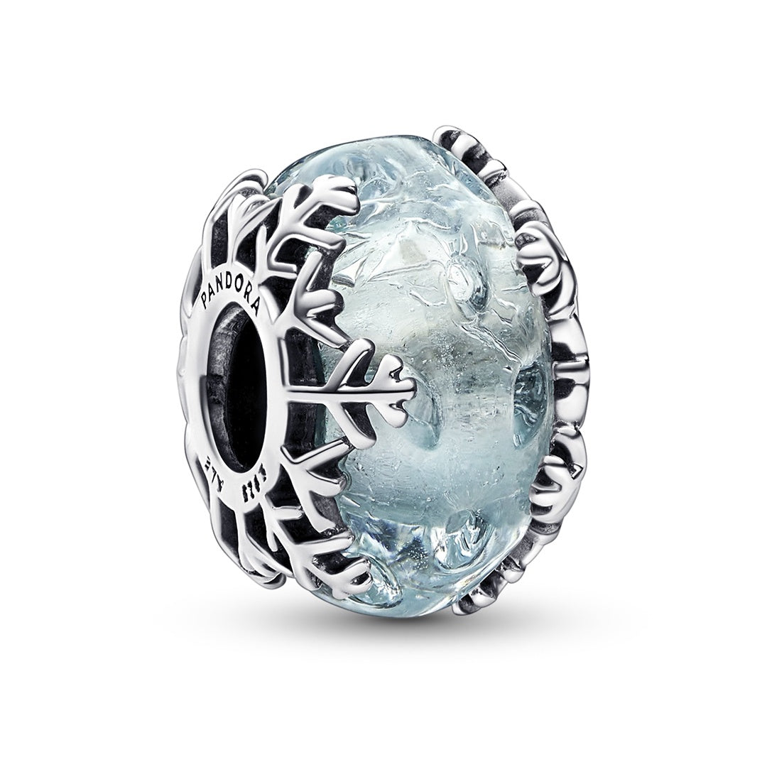 Pandora Winter Blue Snowflake Murano Charm – Pancharmbracelets
