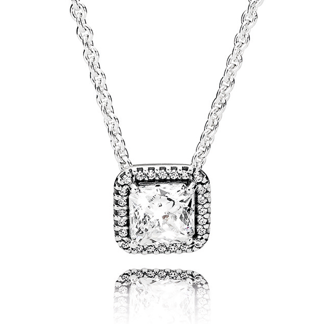 Pandora Timeless Elegance Clear CZ Necklace – Pancharmbracelets