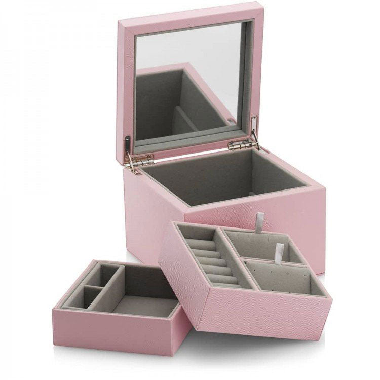 Pandora Small Pink Leather Jewelry Box