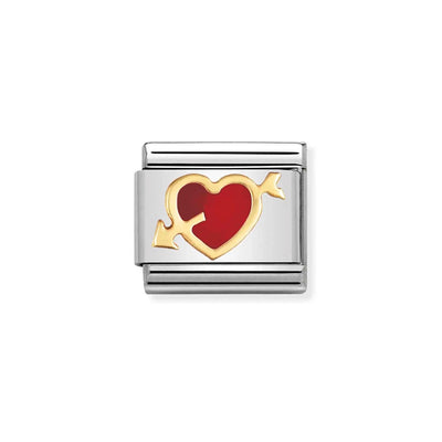 Composable Classic Link, Red Heart with Arrow