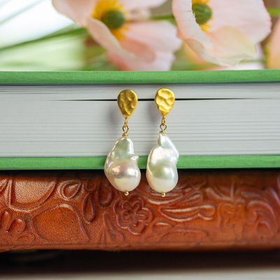 Baroque Freshwater Pearl Earrings