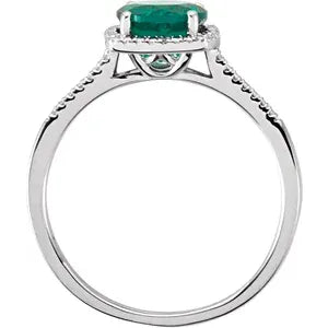 Birthstone & Diamond Ring