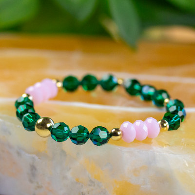 Emerald Twilight Stretch Bracelet