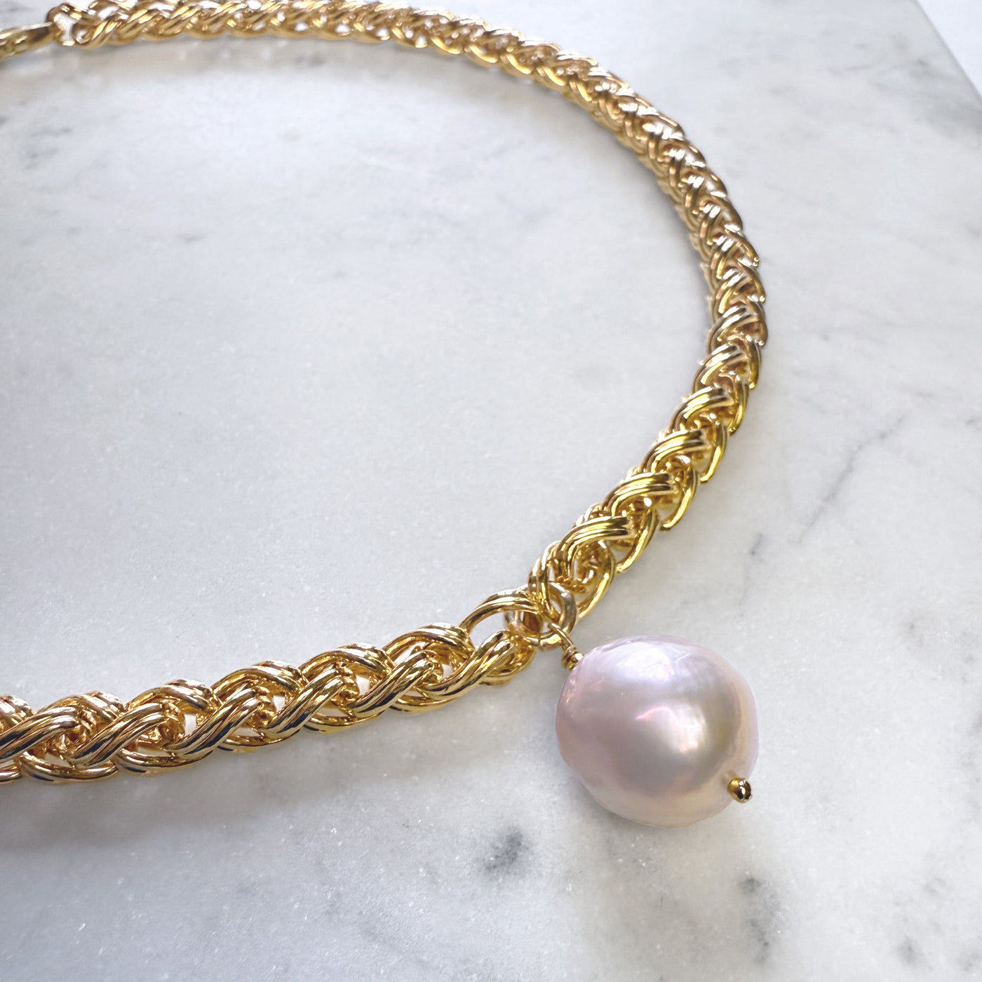 Fireball Pearl Necklace