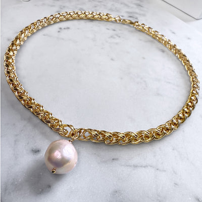 Fireball Pearl Necklace