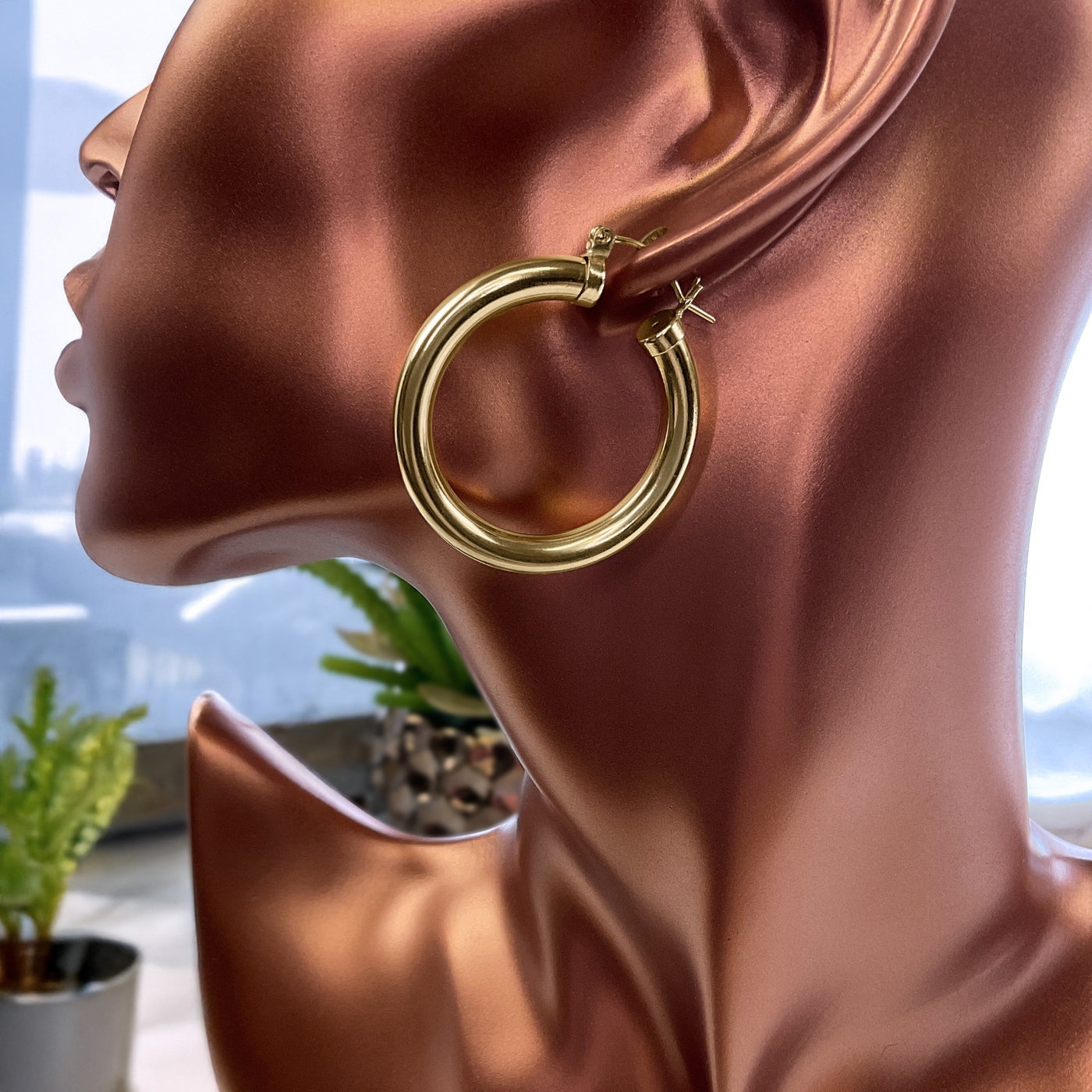 14k Gold-Filled Round Hoops