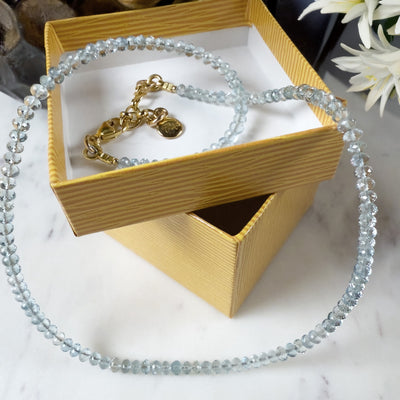 Graduated Aquamarine Necklace