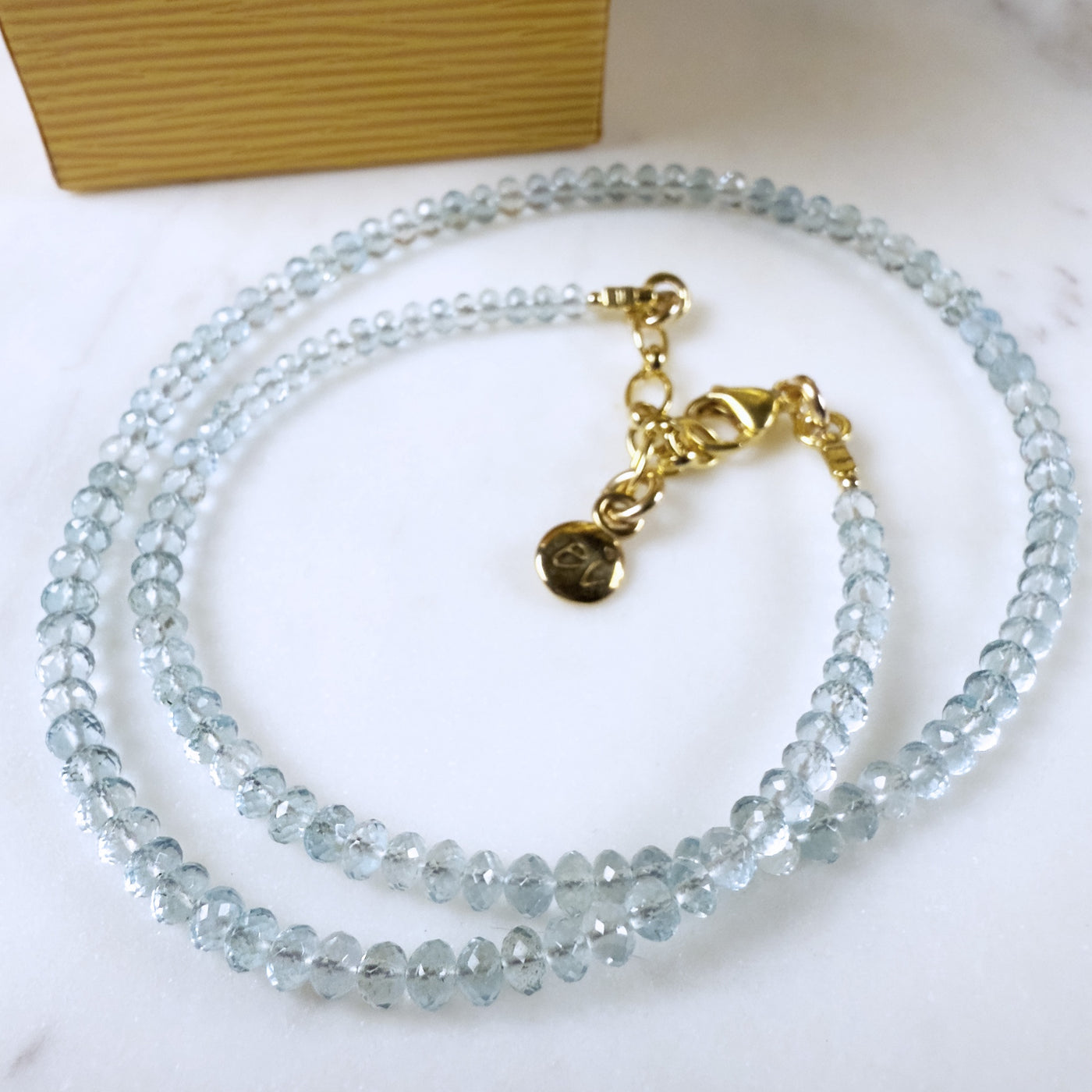 Graduated Aquamarine Necklace