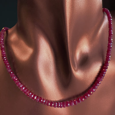 Graduated Ruby Necklace