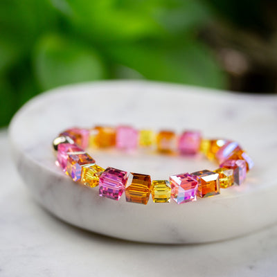 Sunset Sparkle Stretch Bracelet