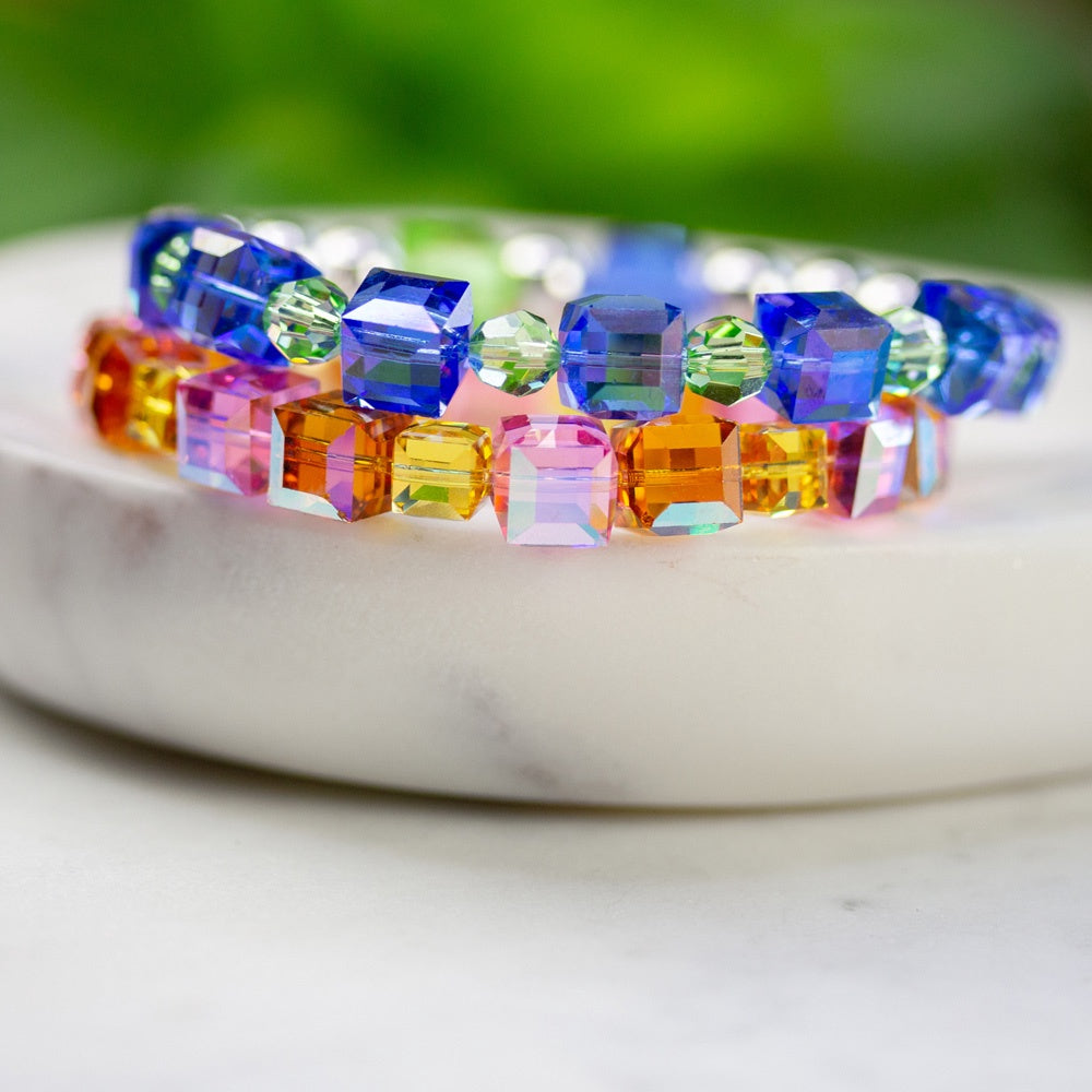 Sunset Sparkle Stretch Bracelet