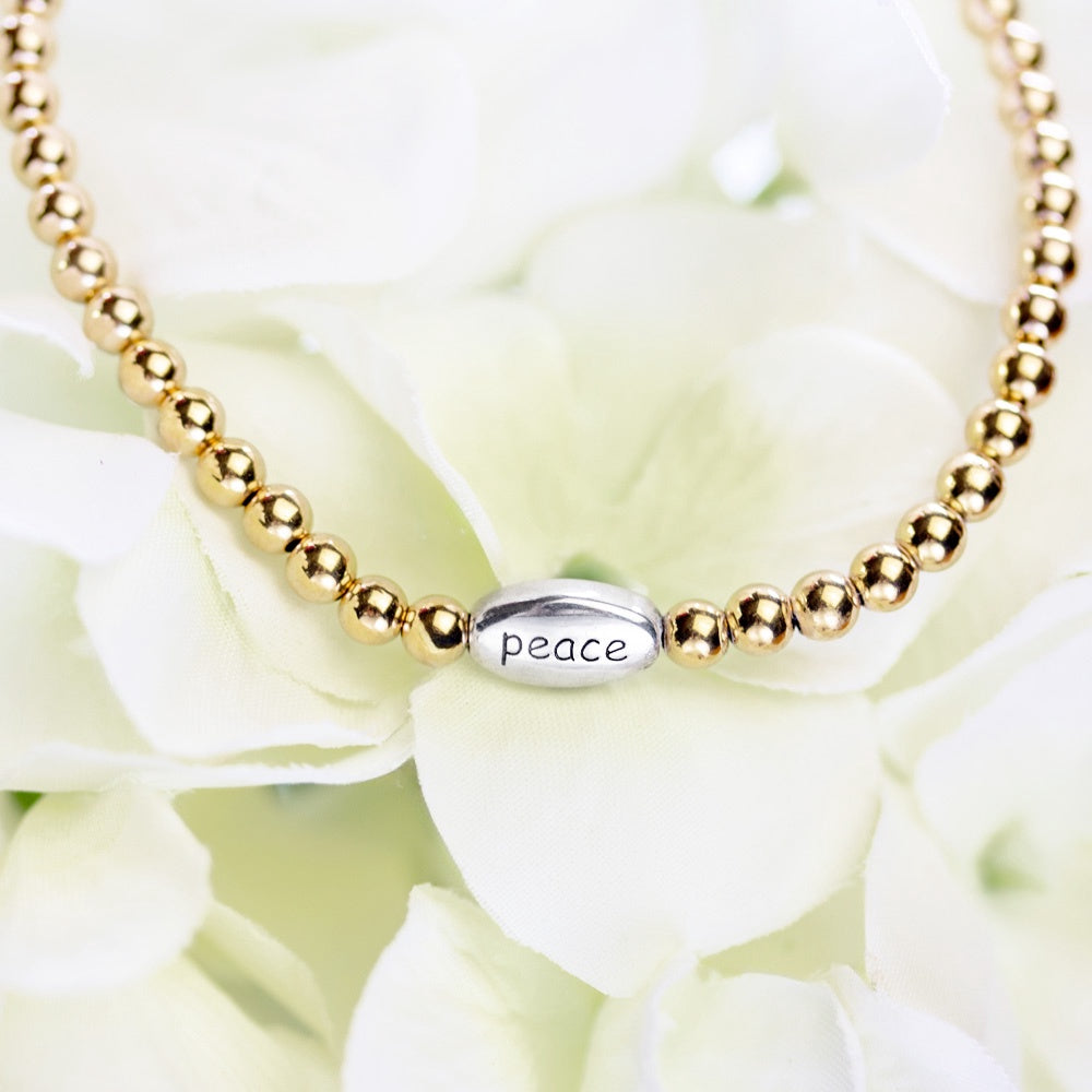 "Peace" Stretch Bracelet