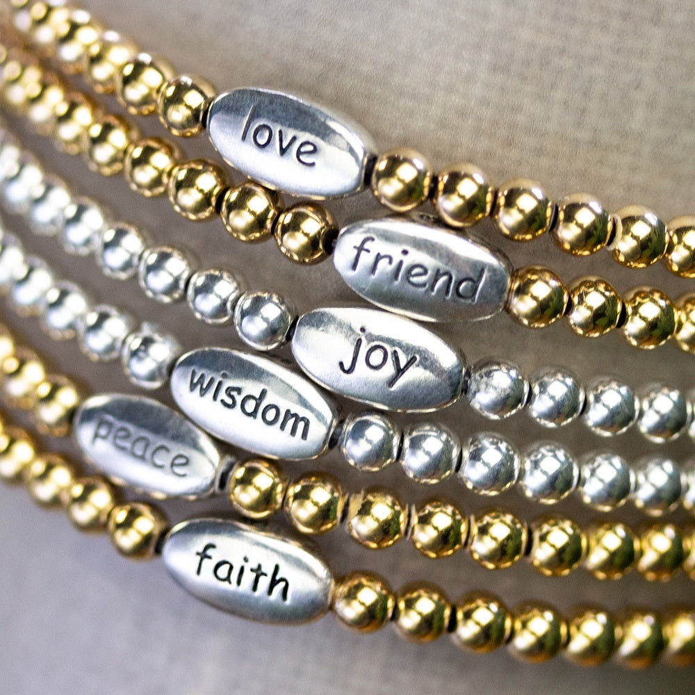 "Faith" Stretch Bracelet