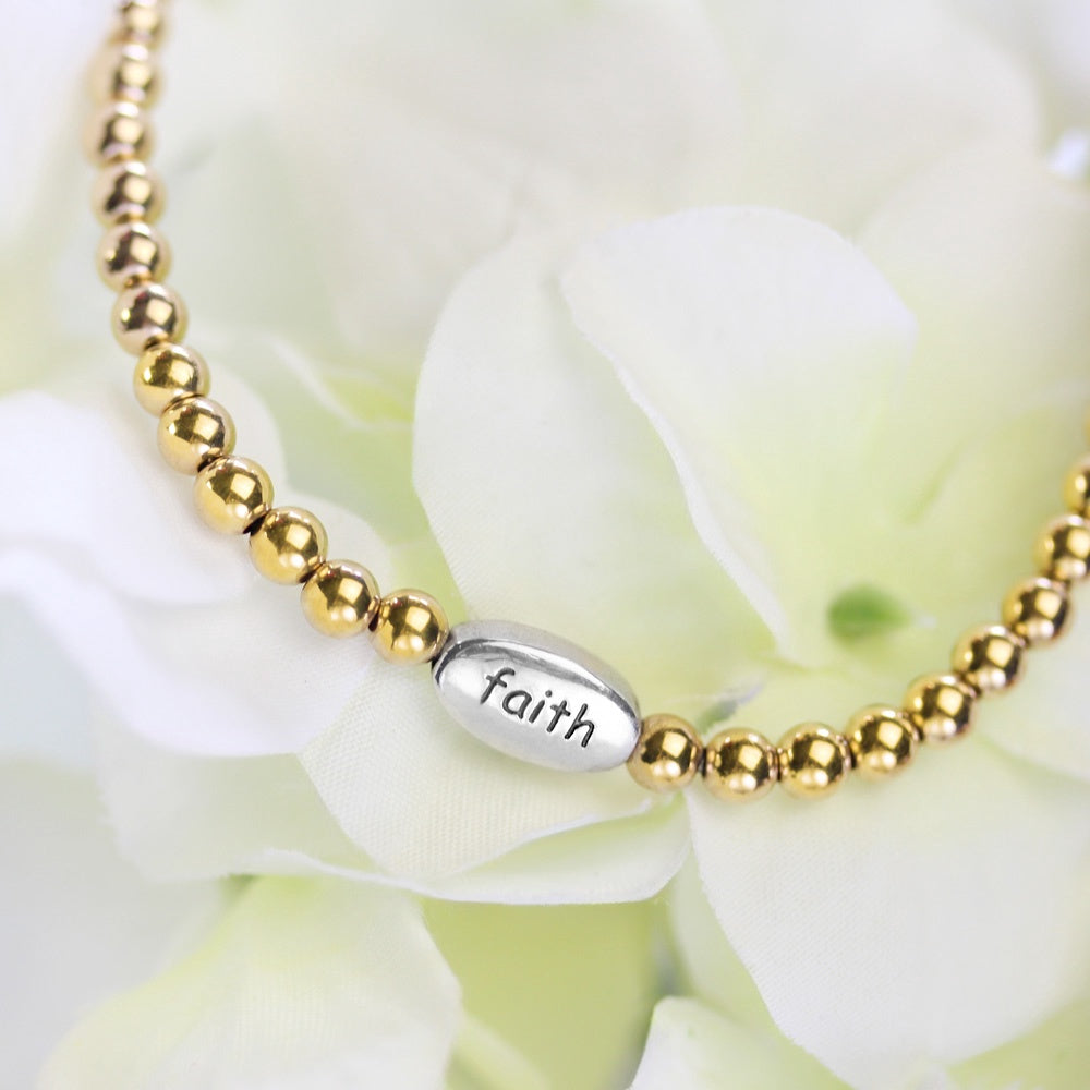 "Faith" Stretch Bracelet