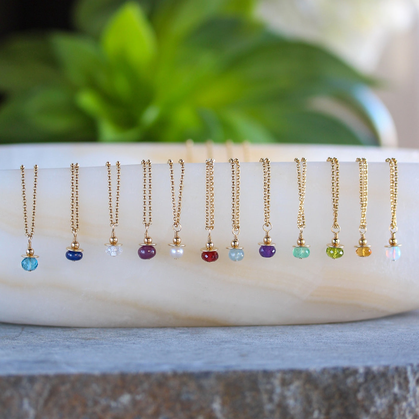Genuine Birthstone Necklace