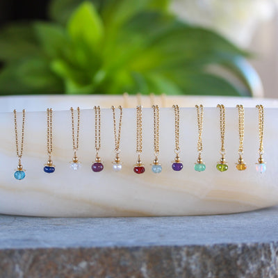 Genuine Birthstone Necklace