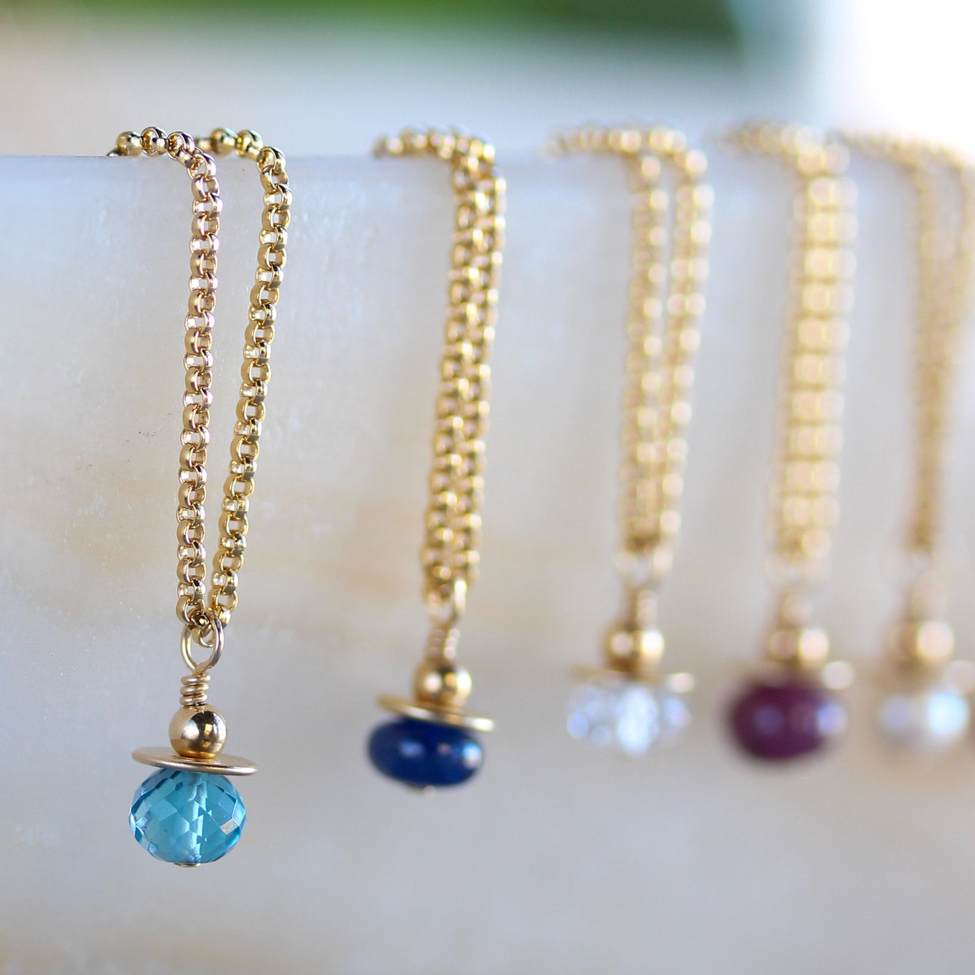 Genuine Birthstone Necklace