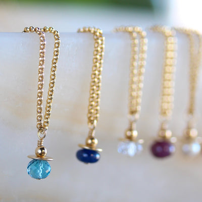 Genuine Birthstone Necklace