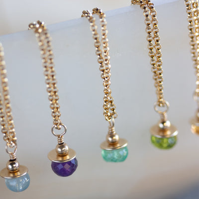 Genuine Birthstone Necklace