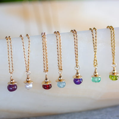 Genuine Birthstone Necklace