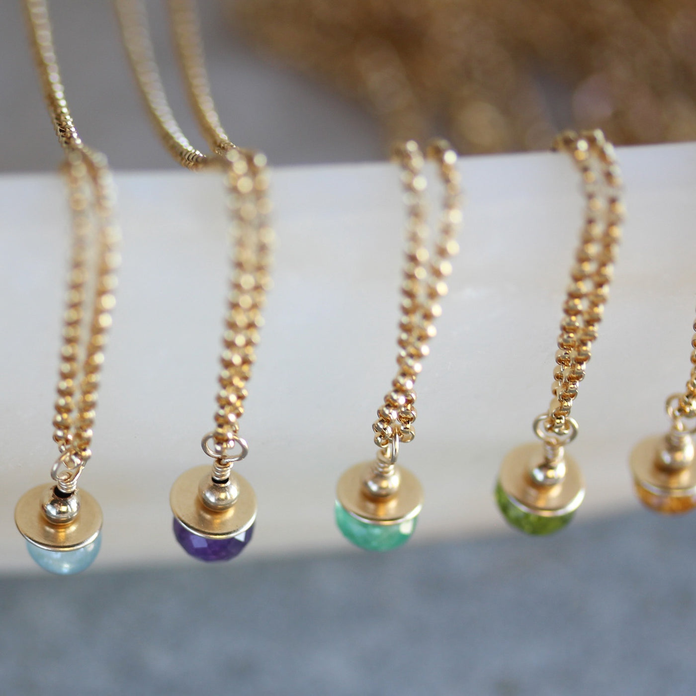 Genuine Birthstone Necklace