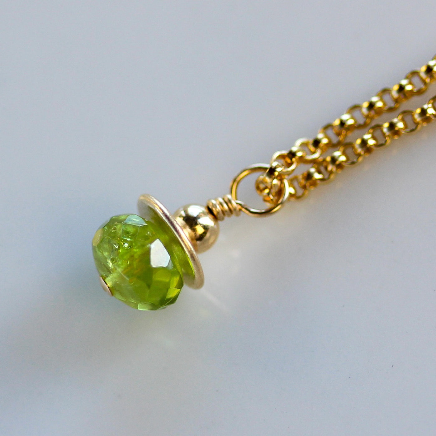 Genuine Birthstone Necklace August - Peridot