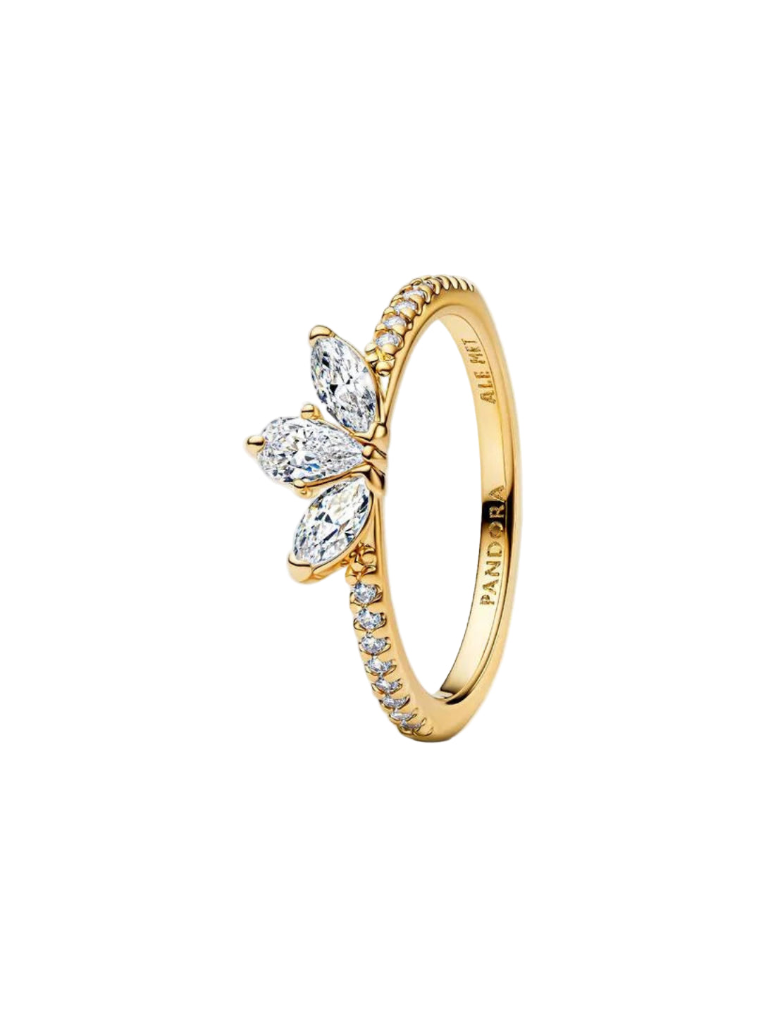 Pandora Sparkling Herbarium Cluster Ring 14k Gold-Plated