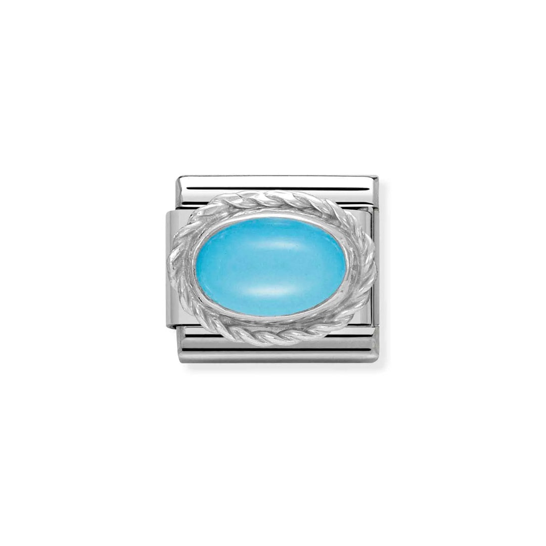 Composable Classic Link, Oval Turquoise