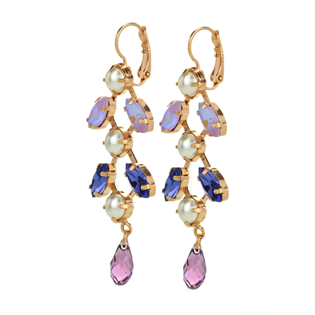 Mariana Marquise Chandelier "Romance" Leverback Earrings