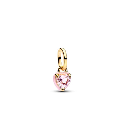 Pandora Pink Chakra Heart Mini Dangle Charm