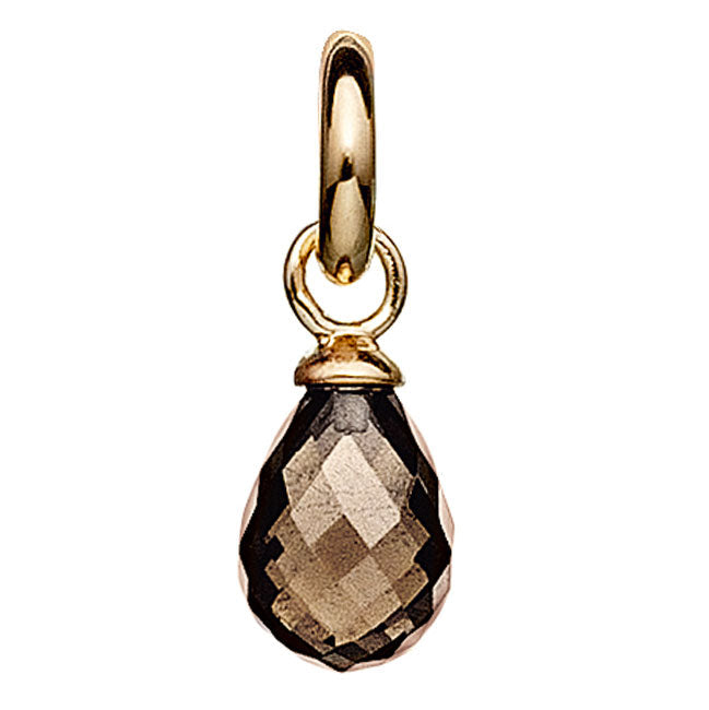 STORY by Kranz & Ziegler Gold Plated Smokey Quartz Charm-339424