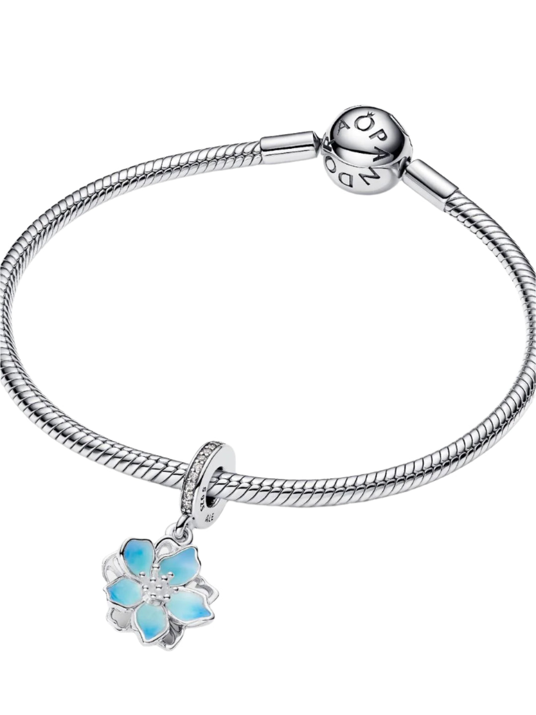 Pandora Blue Blossom Dangle Charm – Pancharmbracelets