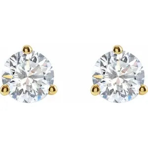 3 Prong 14KY 1 CTW Lab-Grown Diamond Studs