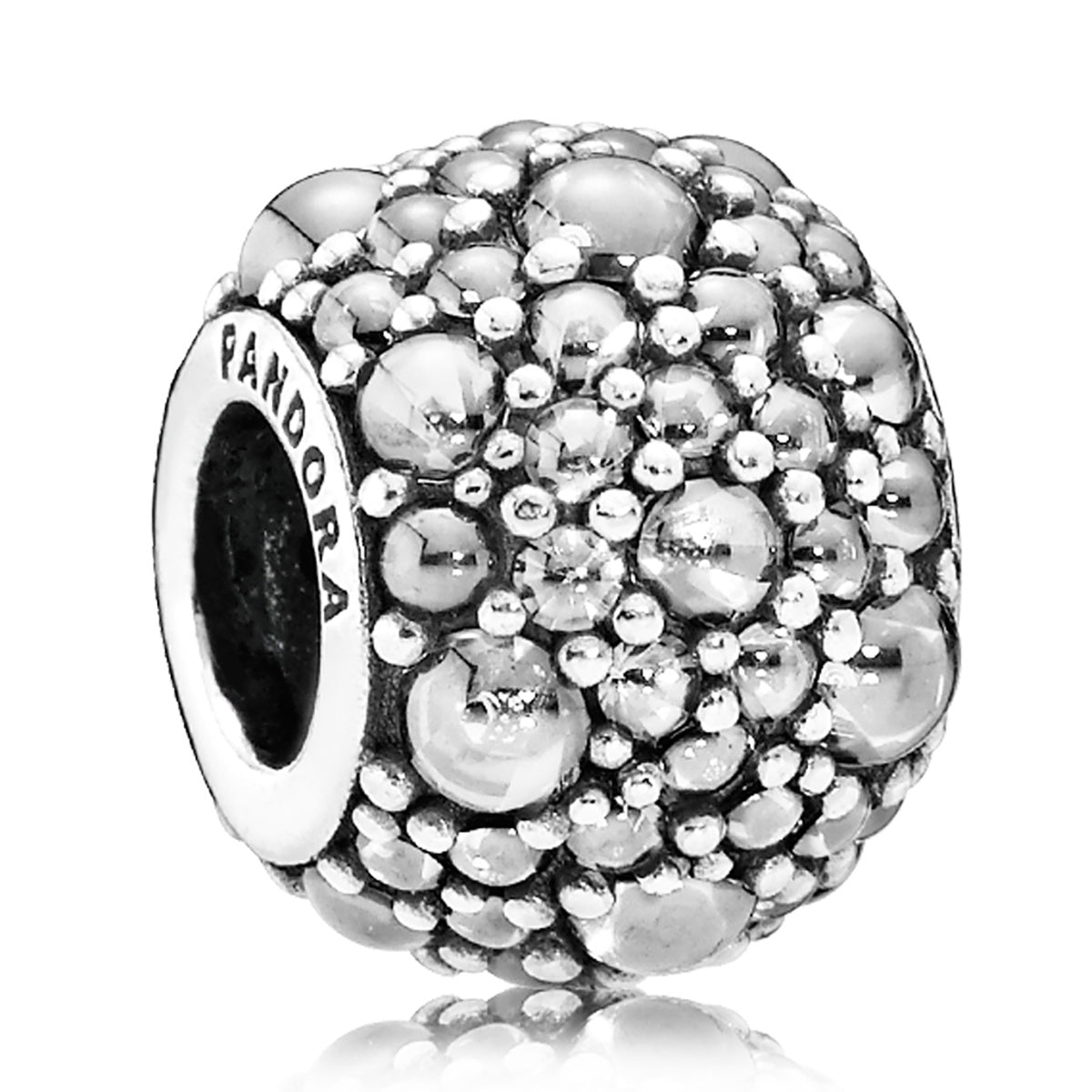 Pandora Shimmering Droplets with Clear CZ Charm