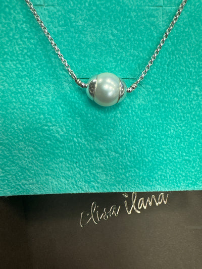 Freshwater Pearl on Rolo Chain Necklace