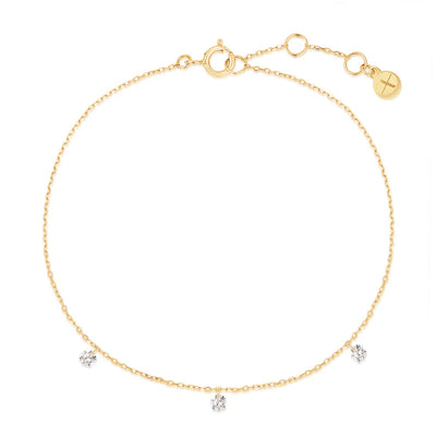 POISE | Triple Floating Diamond Bracelet