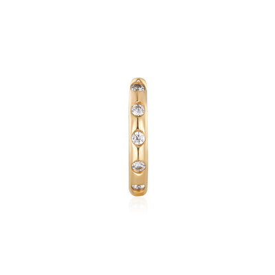 POPPY | Lab Grown Diamond Narrow Huggie Hoop