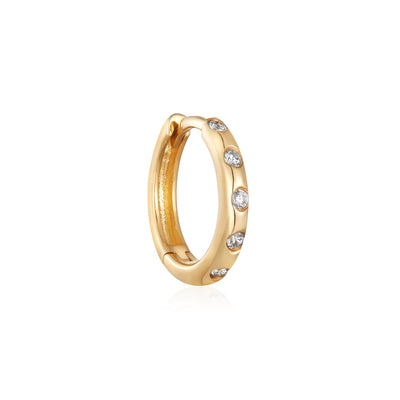 POPPY | Lab Grown Diamond Narrow Huggie Hoop