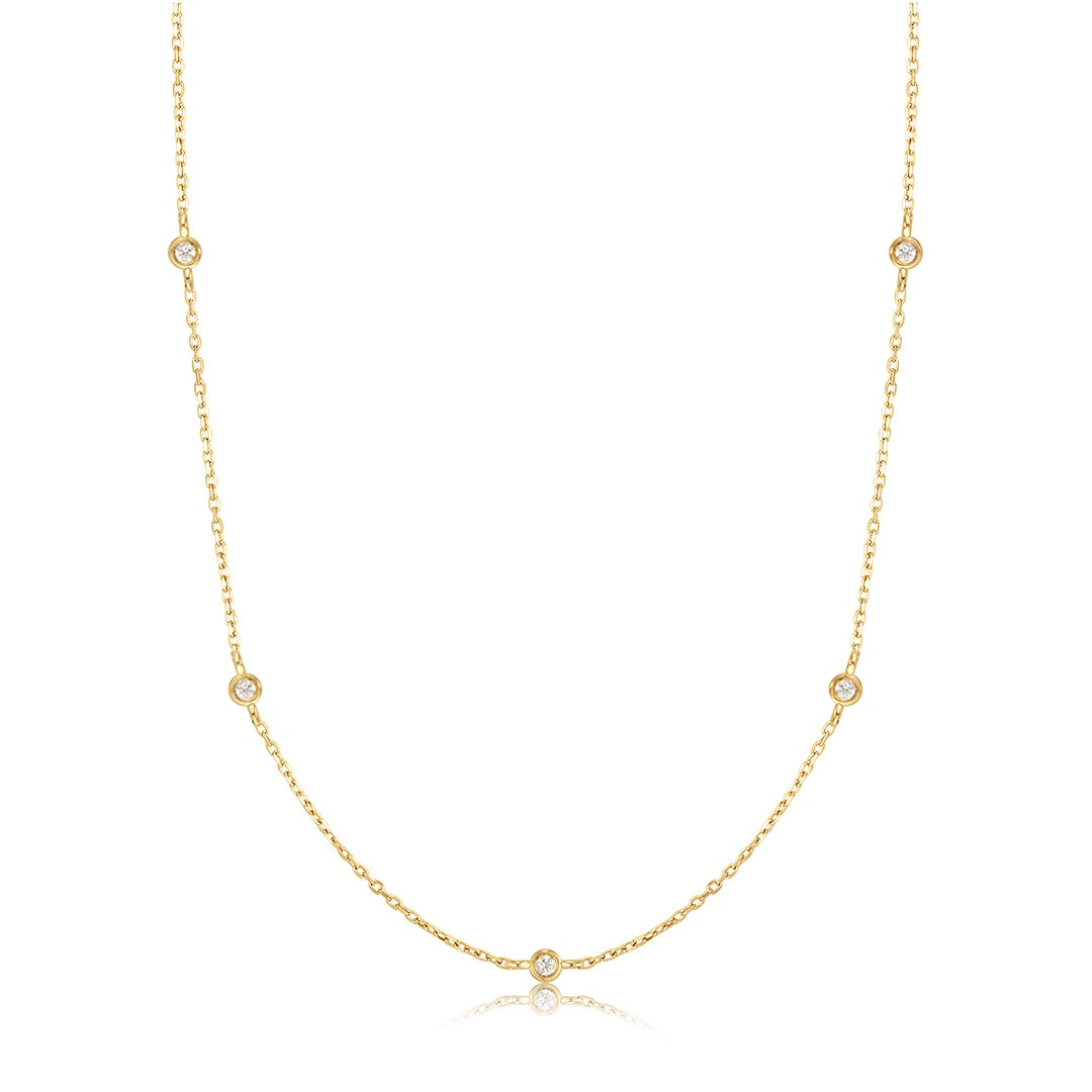 RITA | Natural Diamond Station Necklace