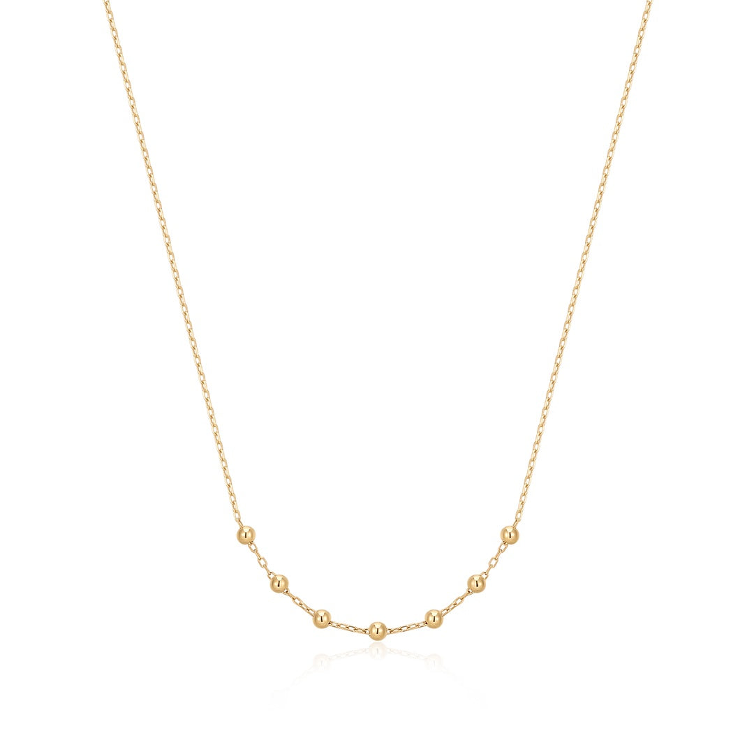 ERICA | 14K Gold Beaded Necklace